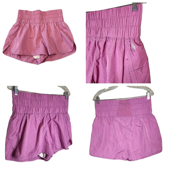 Free People Movement Pink Orchid Active Shorts Lined Size XL New - Picture 2 of 15